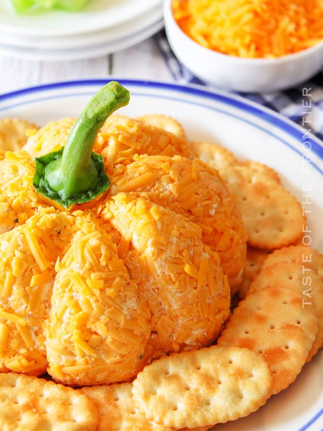 Easy 15 Minute Pumpkin Cheese Ball Recipe - Taste of the Frontier