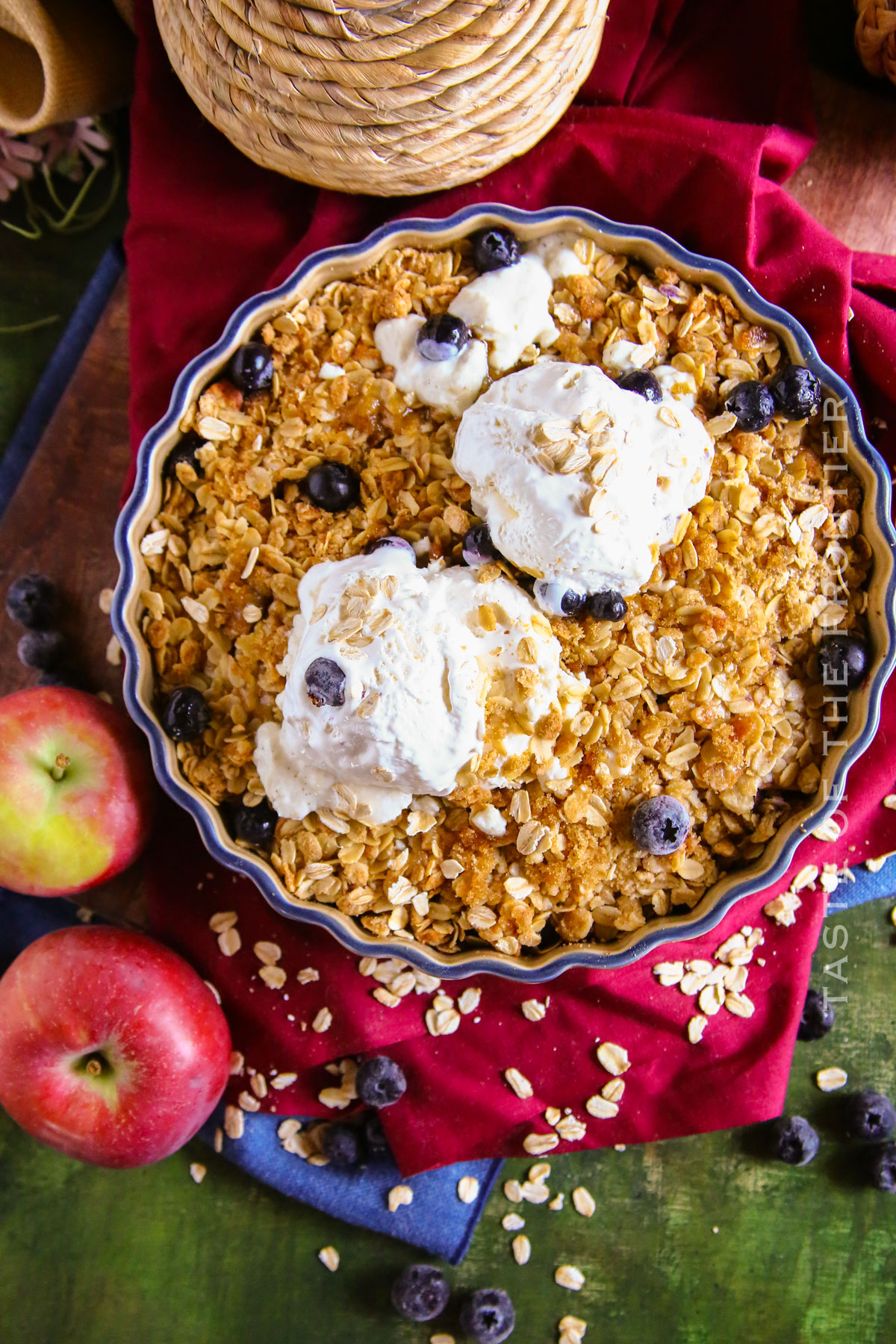Apple and Blueberry Crumble recipe