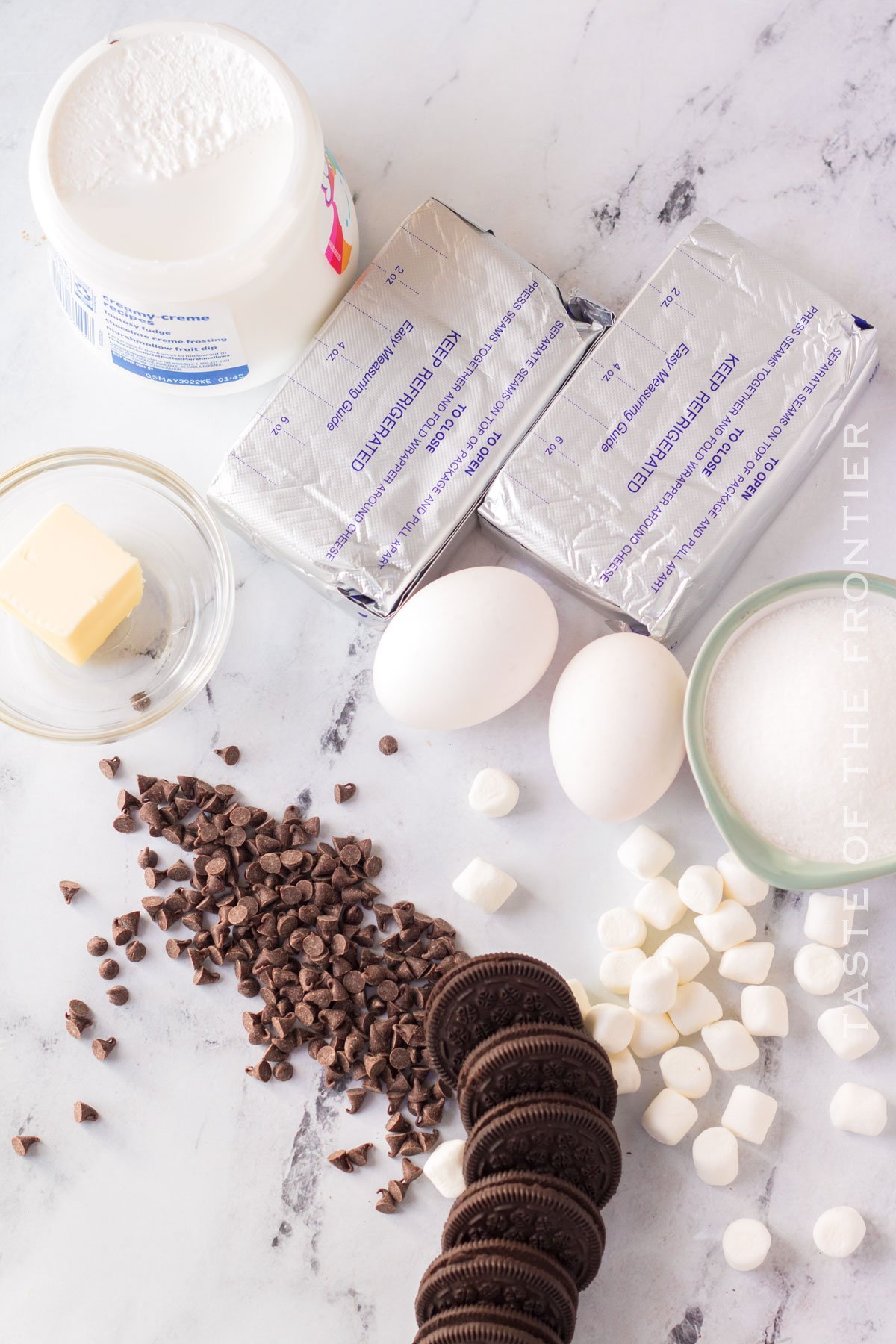 Hot Chocolate Cheesecake ingredients