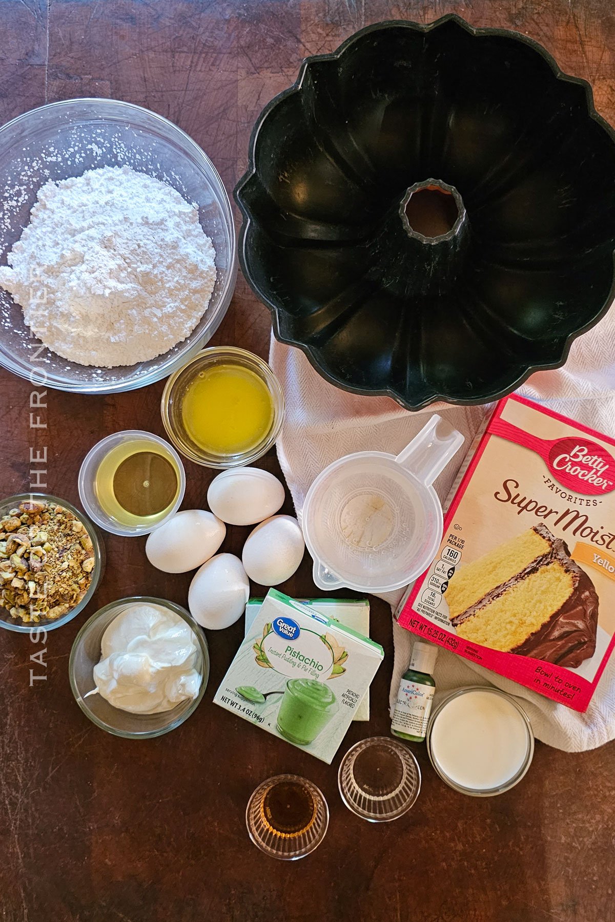 Pistachio Cake ingredients