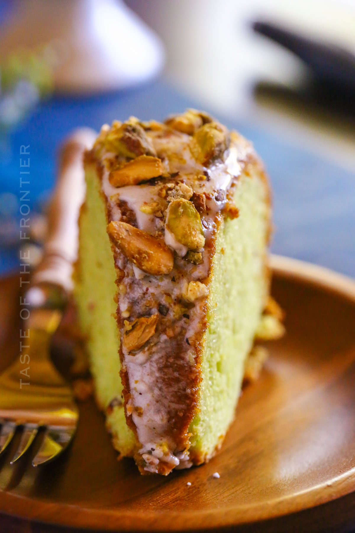 slice of Pistachio Cake