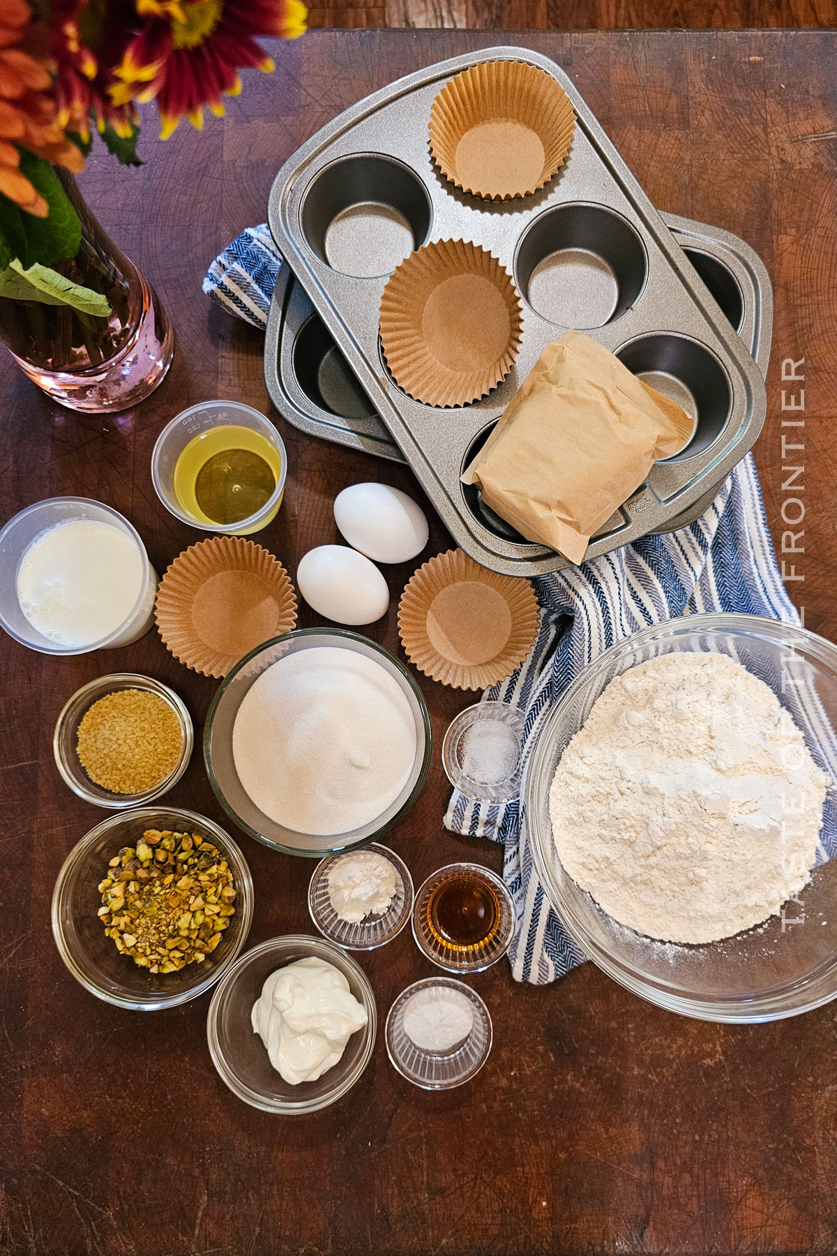 Pistachio Muffin ingredients