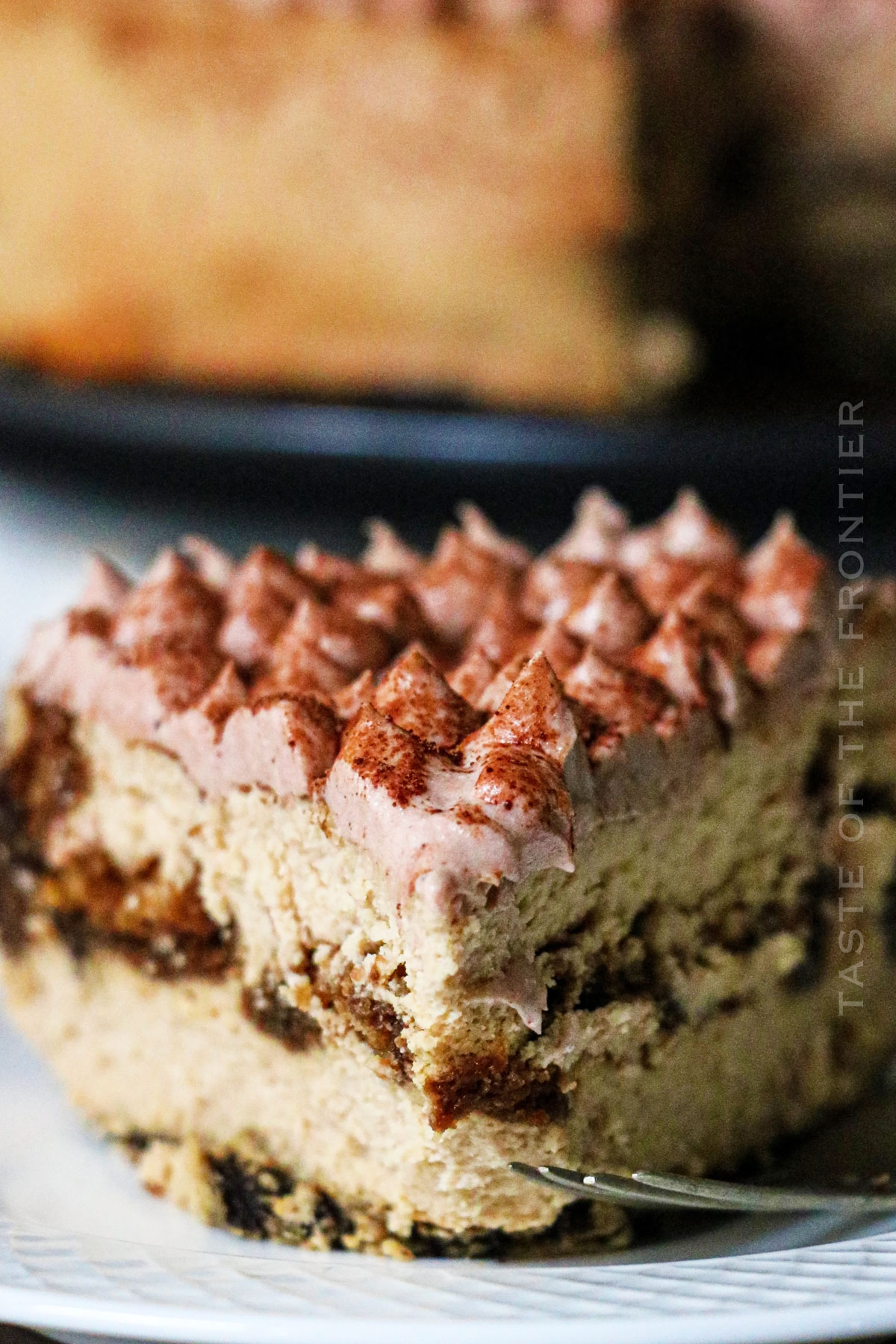 Slice of Espresso Cheesecake