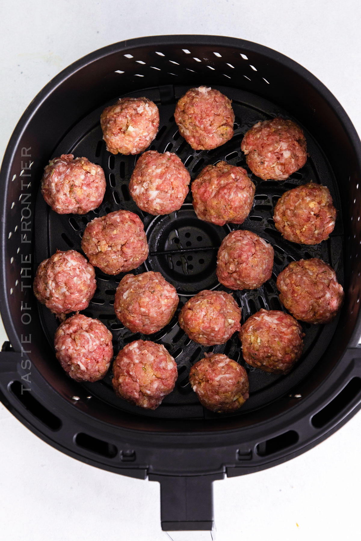 cooking meatballs in the air fryer