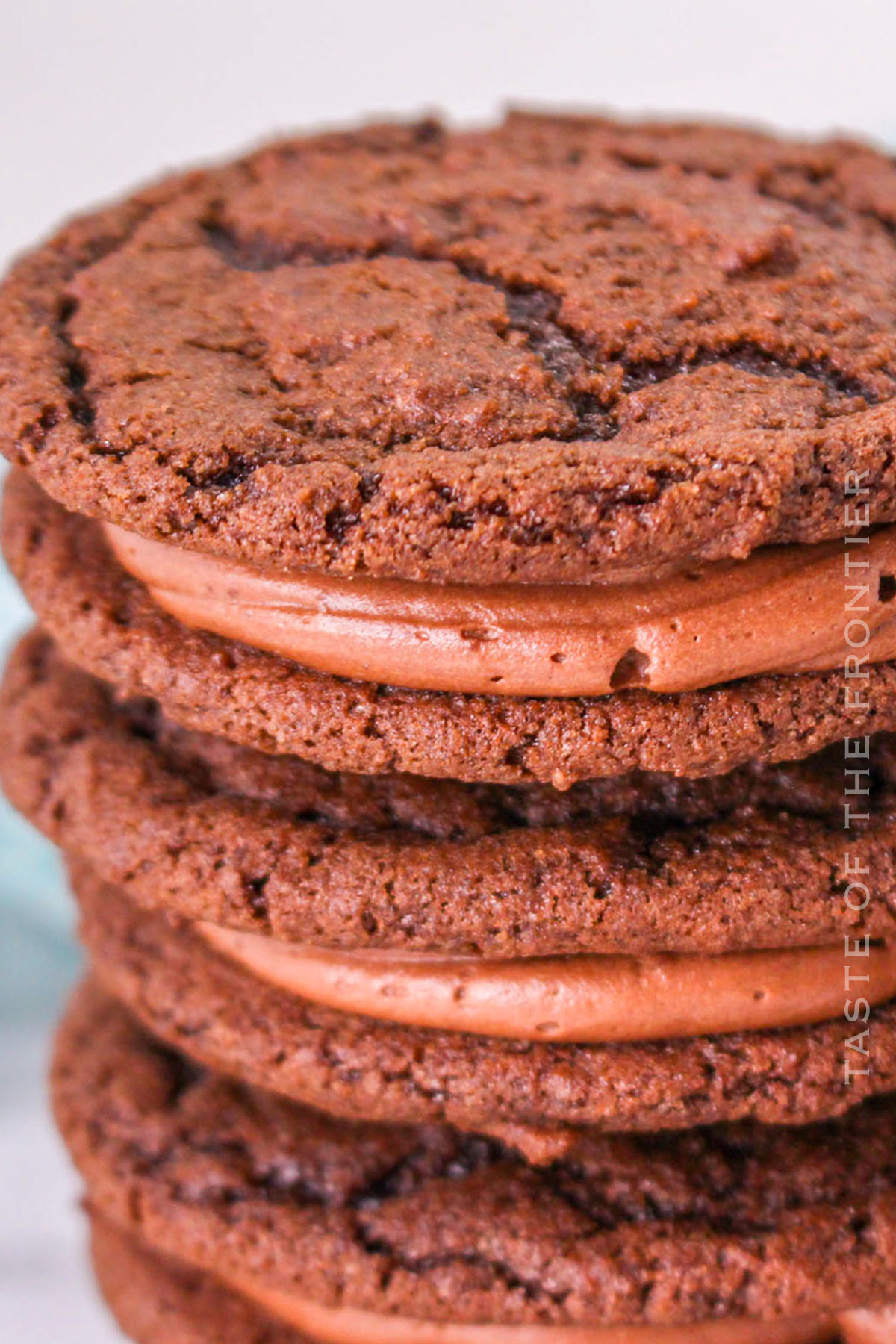 stack of sandwich cookies