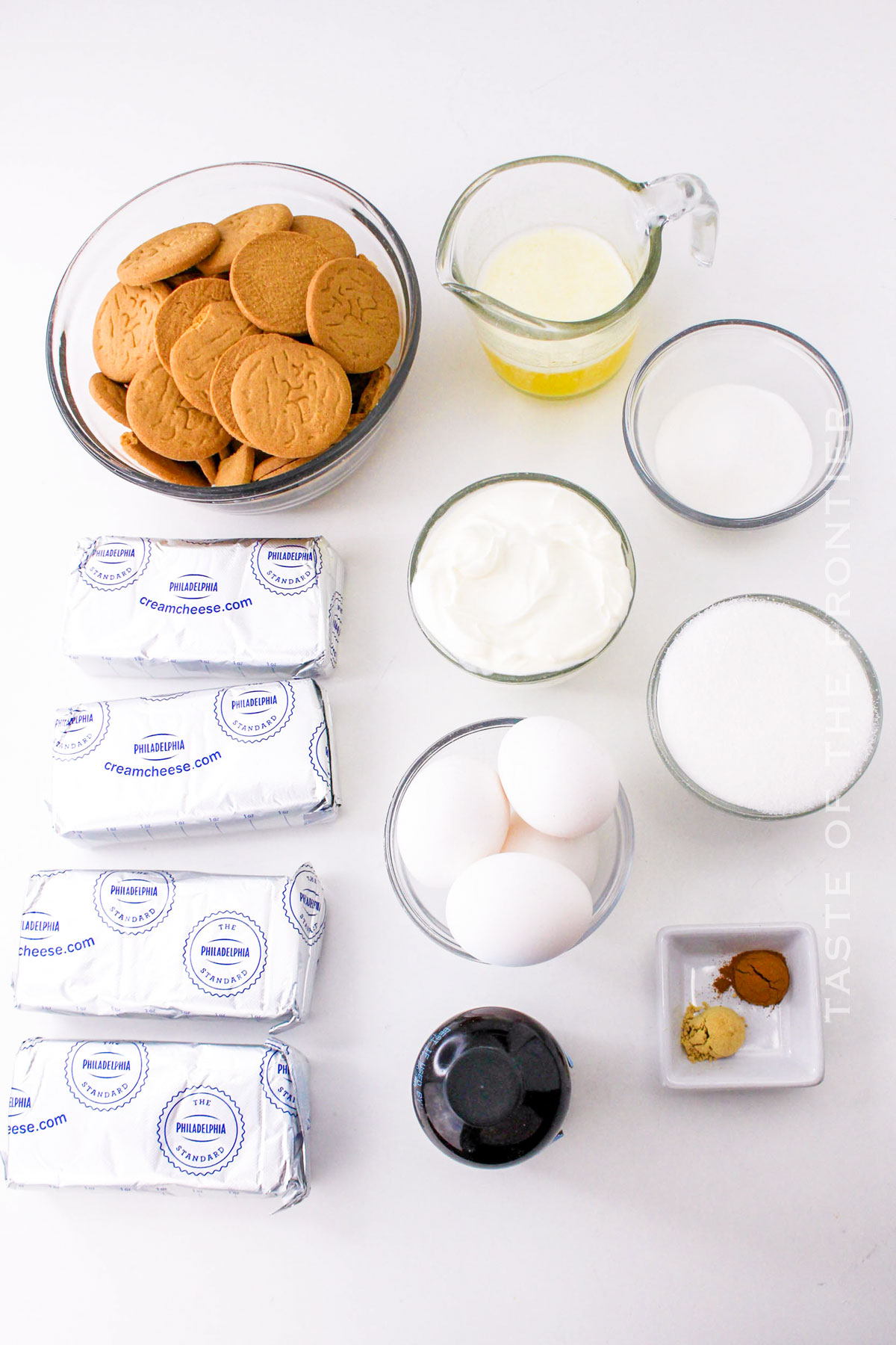 Gingerbread Cheesecake ingredients