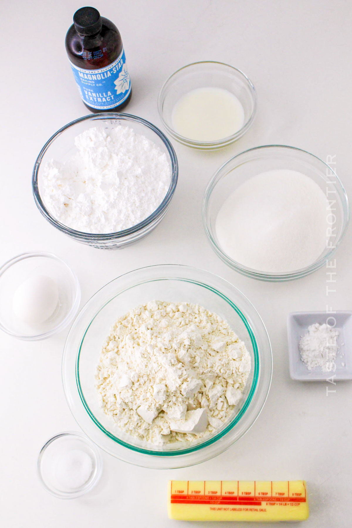 Gluten-Free Christmas Cookie ingredients