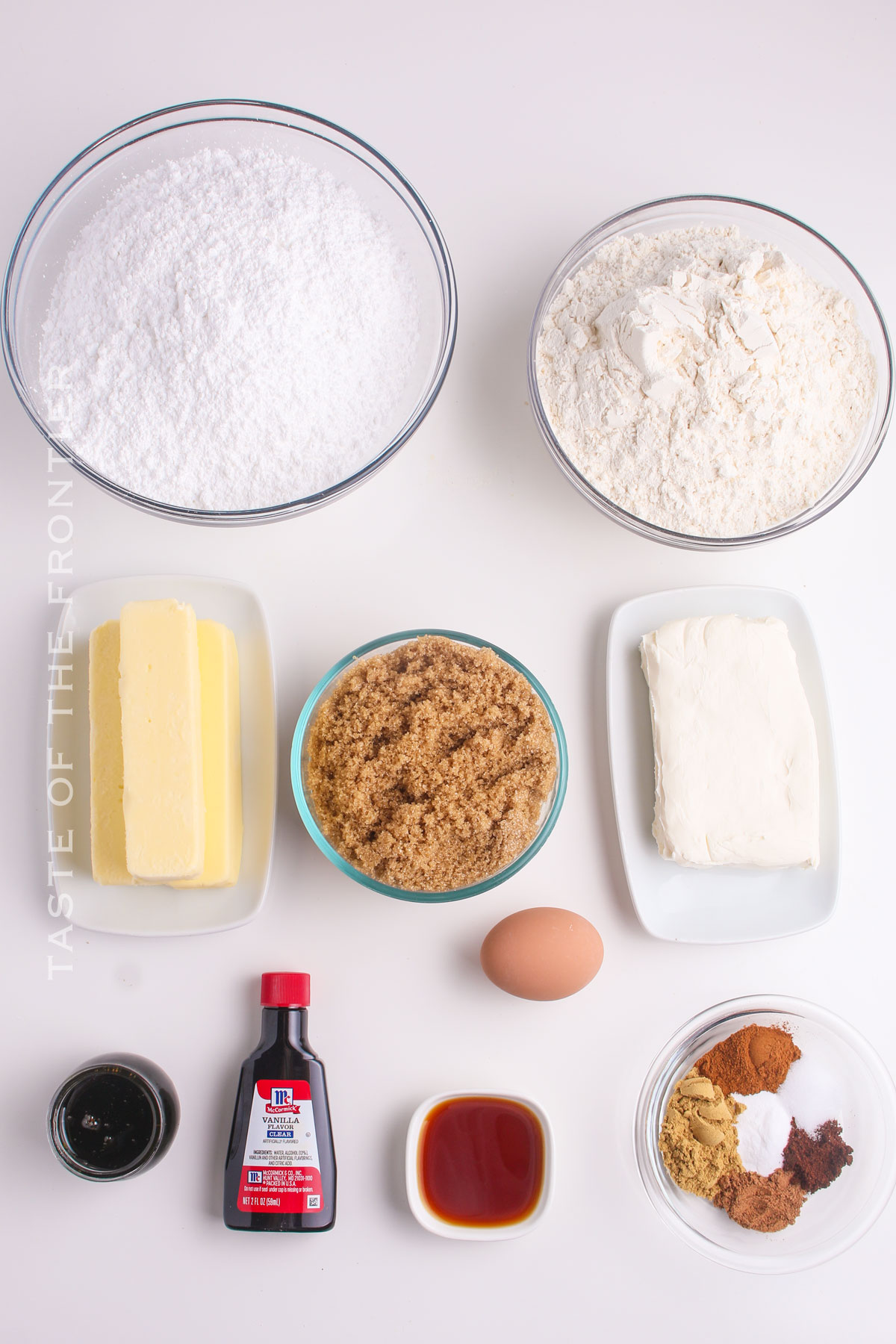 Gingerbread Bar ingredients