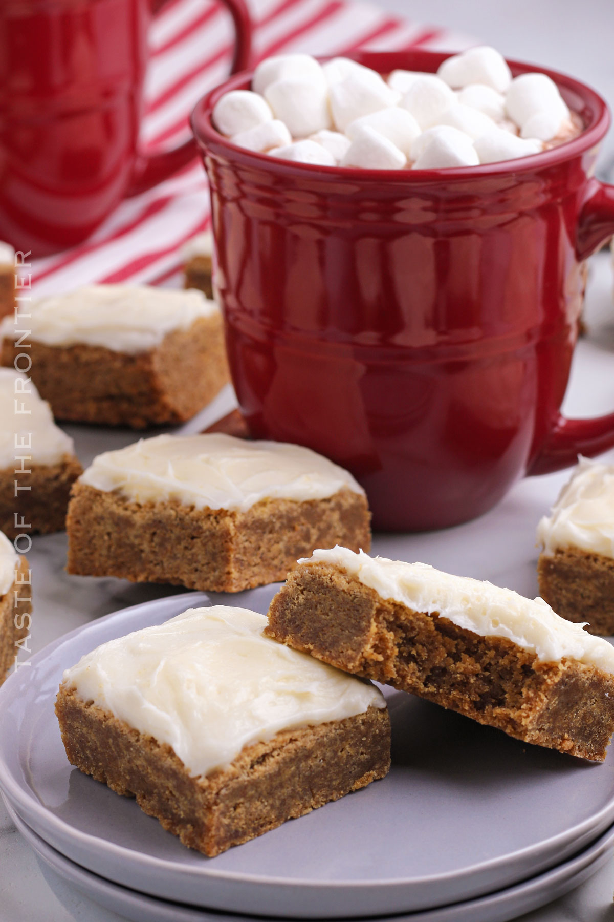 Gingerbread Bars with Cream Cheese Frosting