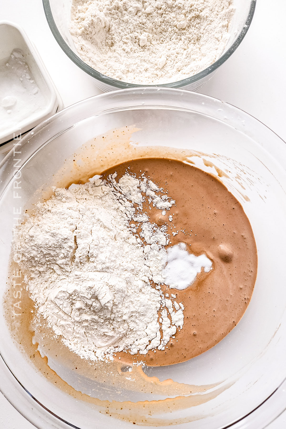 making chocolate dough