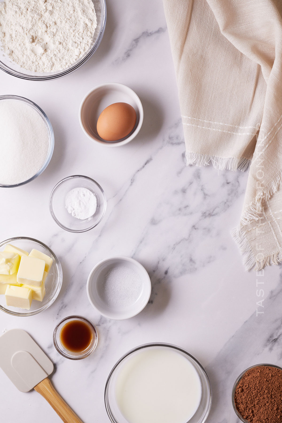 Mini Bundt Cake ingredients