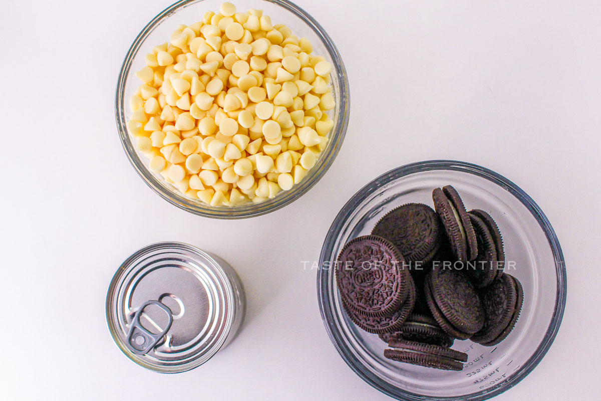 Oreo Fudge ingredients