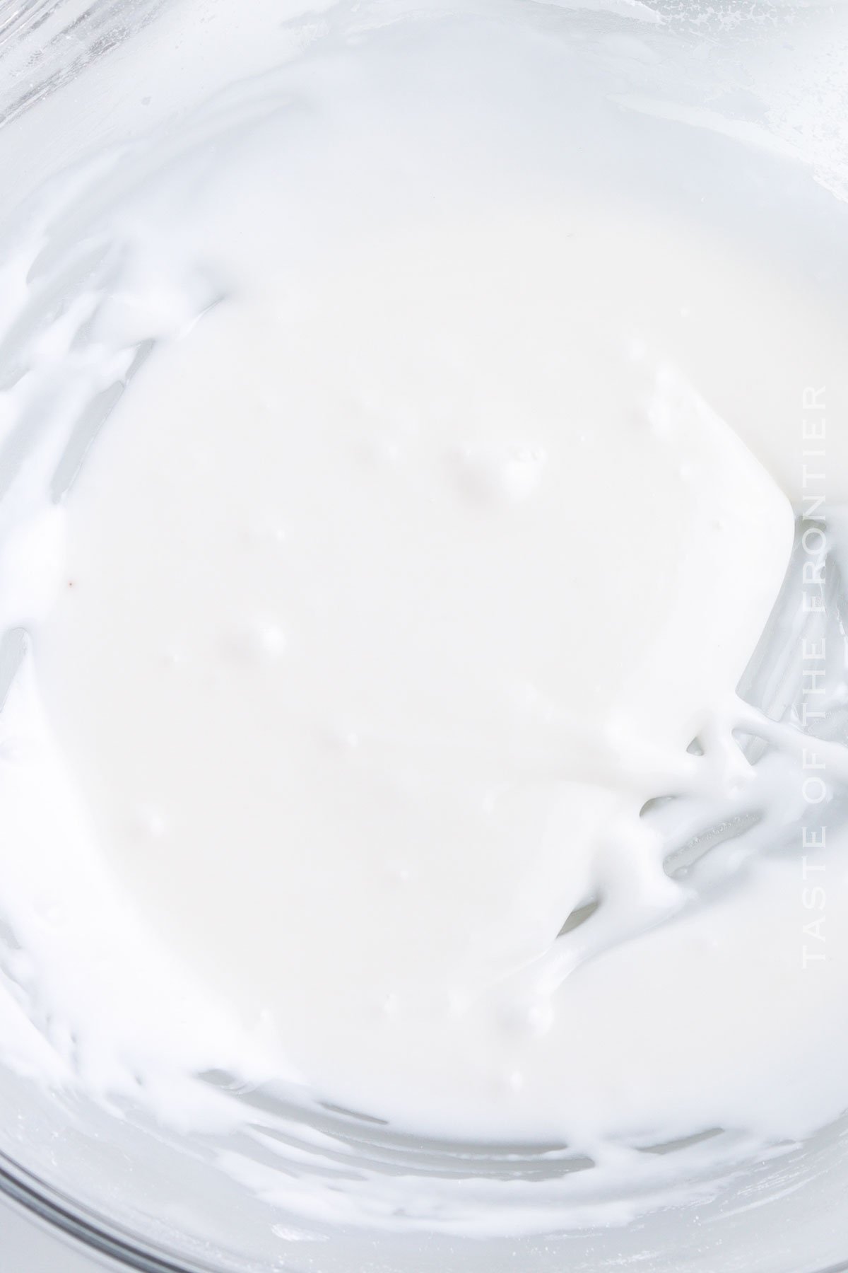 mixing the icing