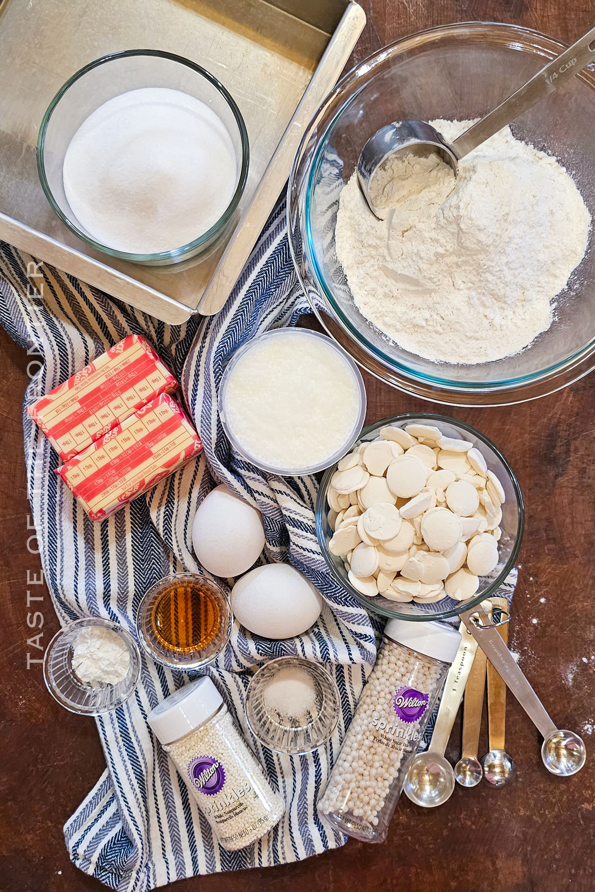 White Chocolate Cake ingredients