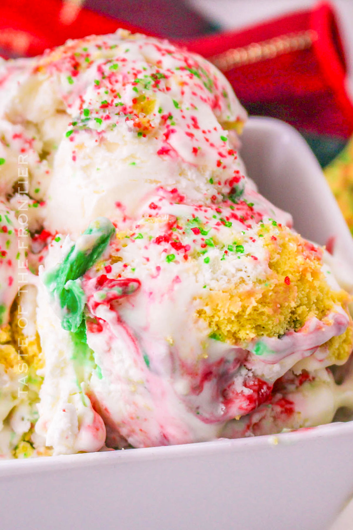 homemade holiday ice cream