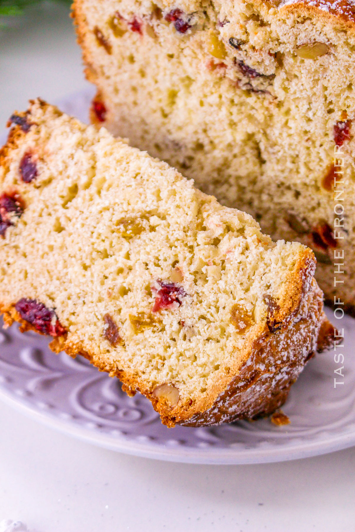 holiday cake with fruit