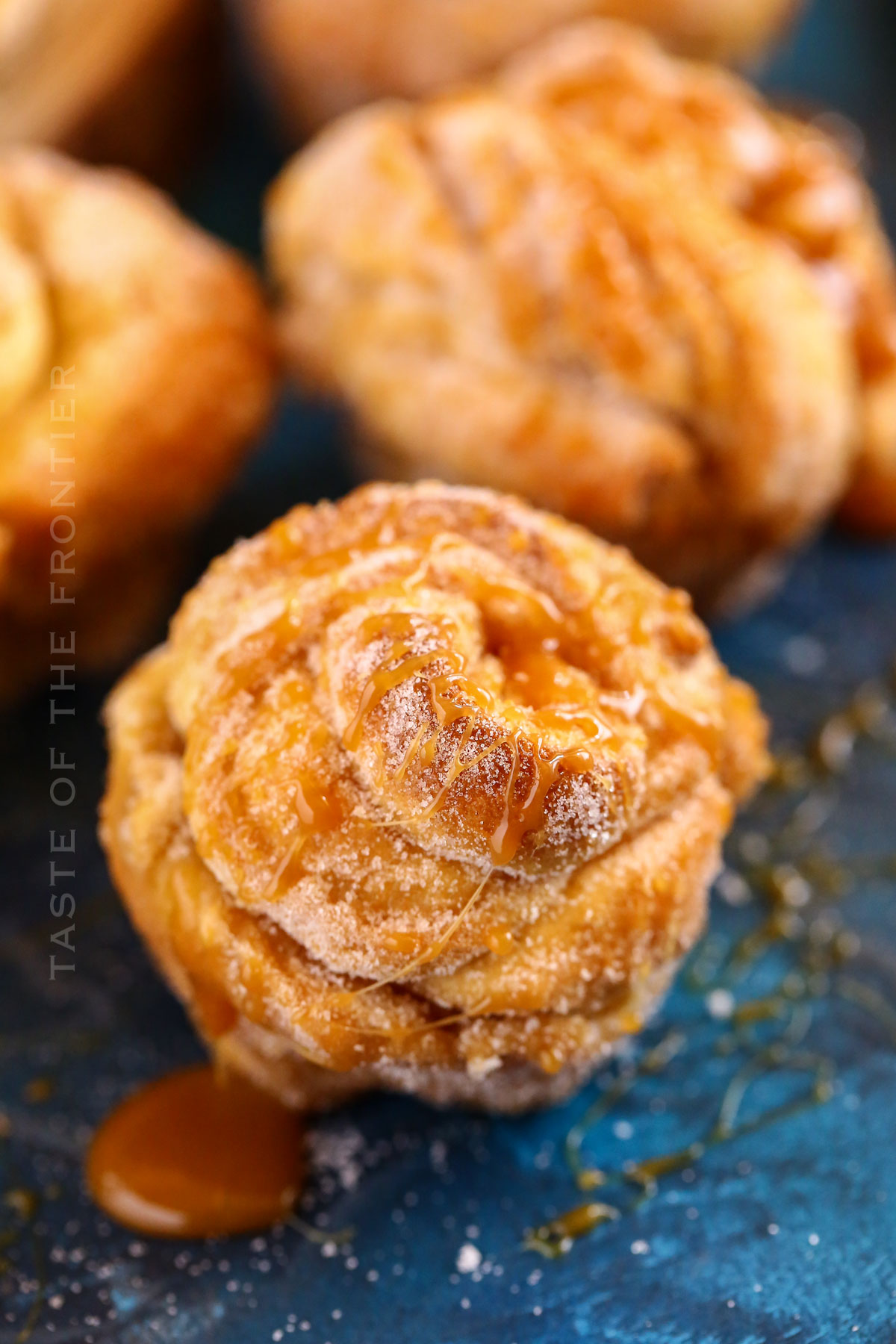 Easy Air Fryer Caramel Cream Puffs - The Super Mom Life