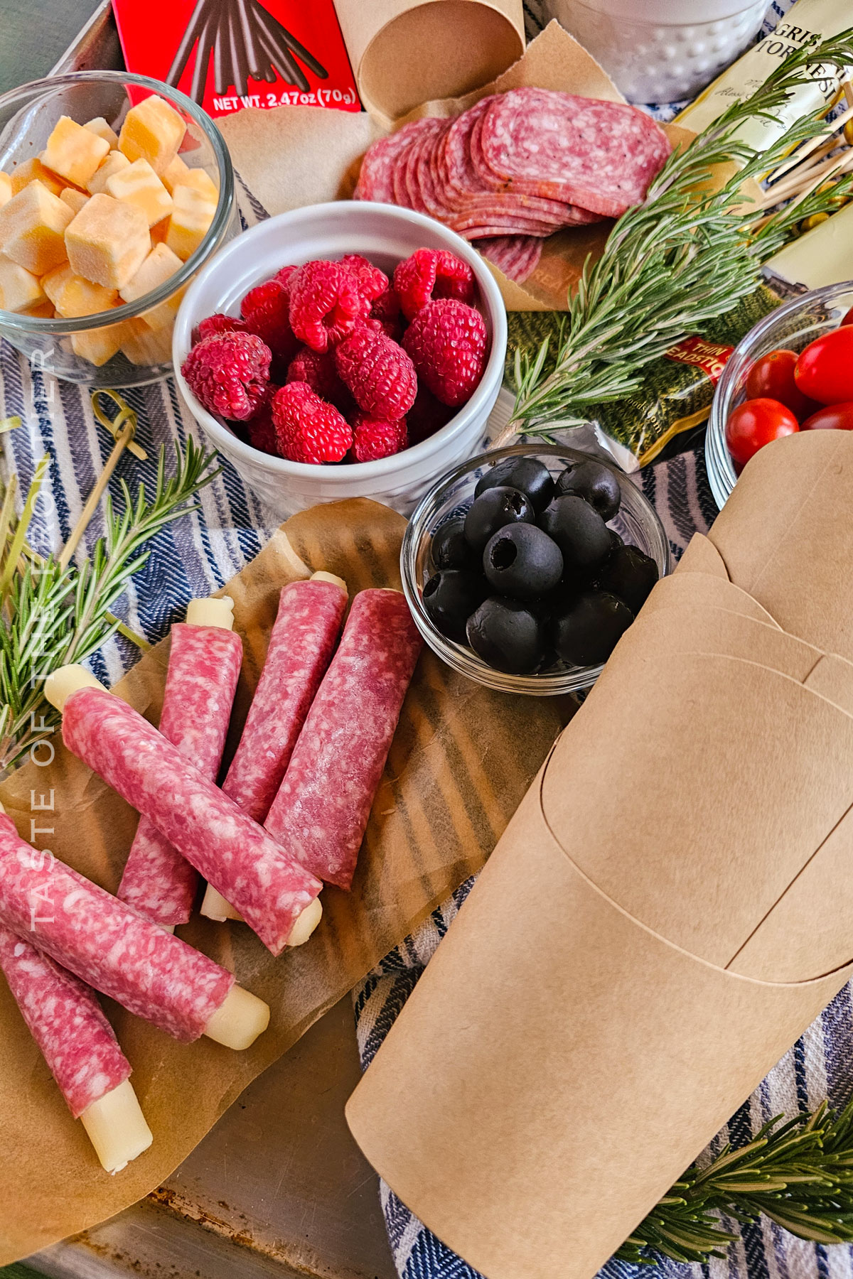 making Charcuterie Cups