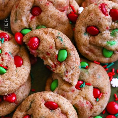 Christmas Cheesecake Snickerdoodles