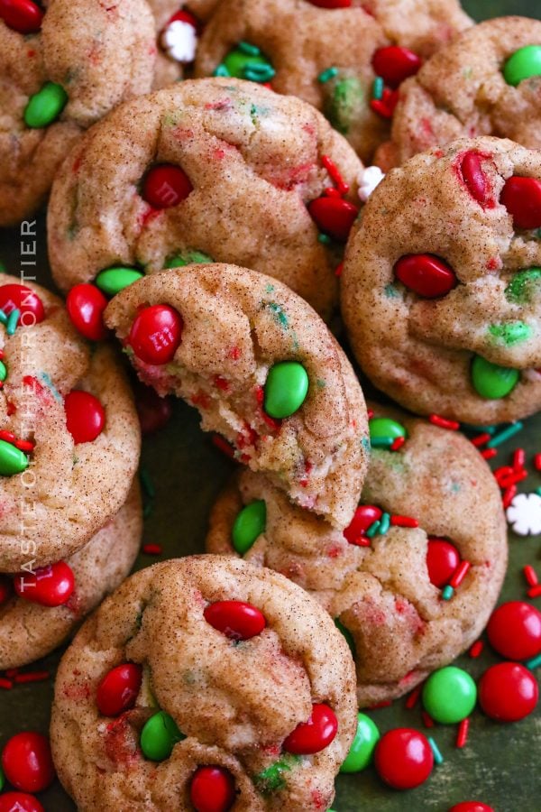 Christmas Cheesecake Snickerdoodles