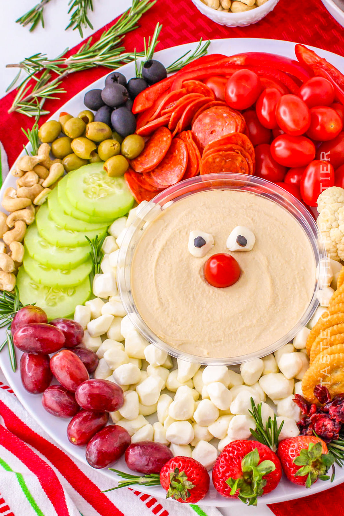 Santa snack board