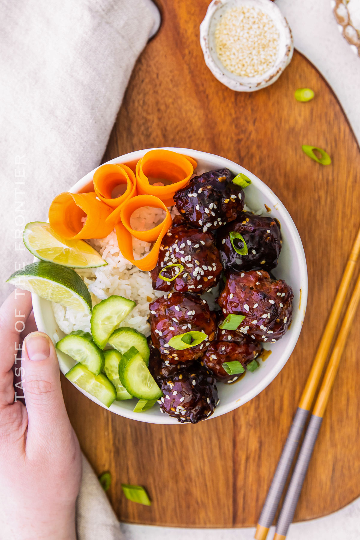 sesame pork dinner