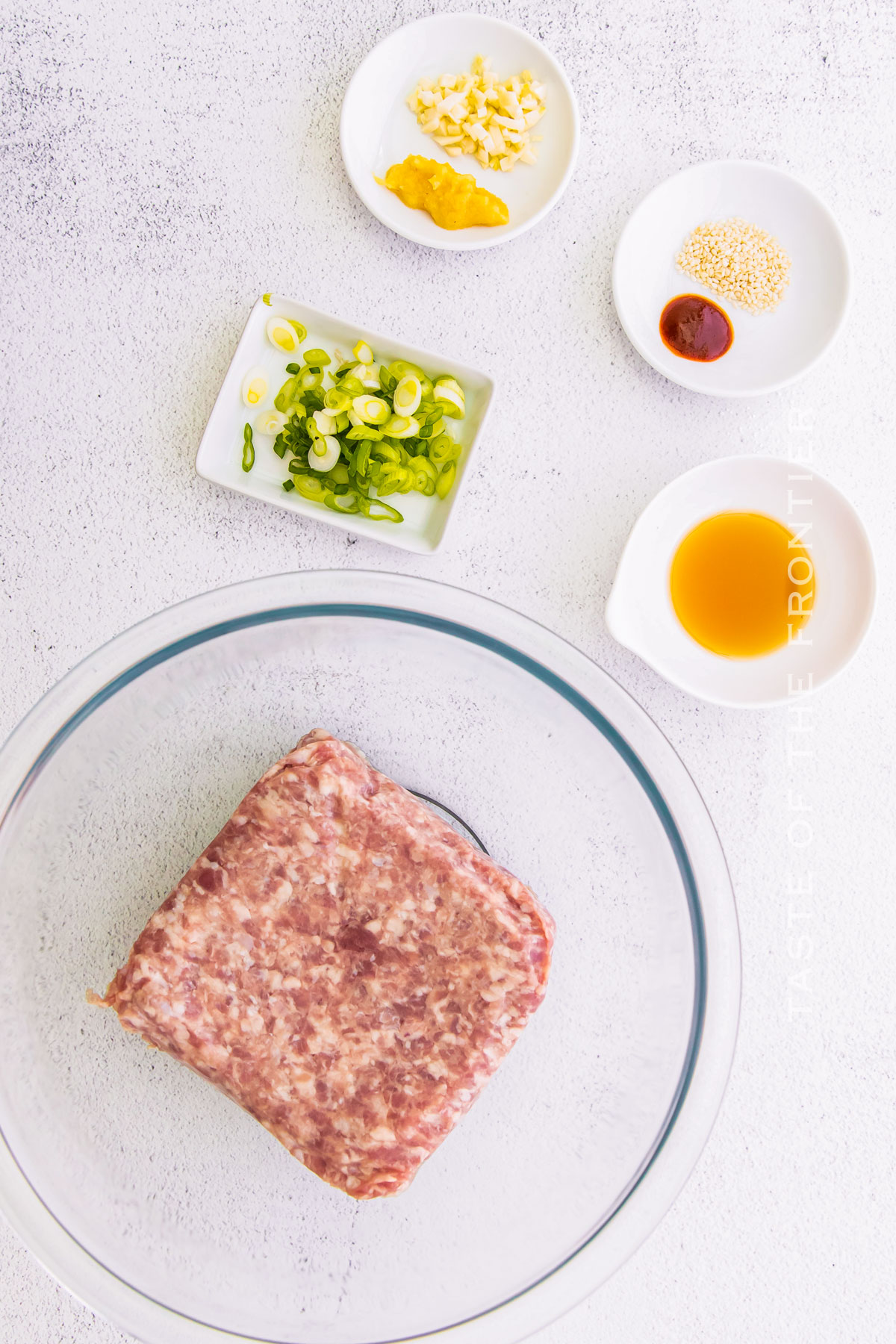 Asian Pork Meatball ingredients