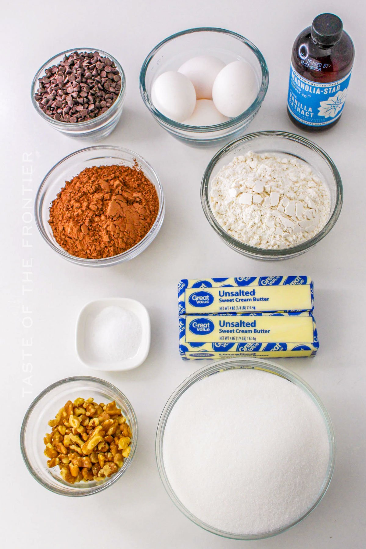 100-Hour Brownie ingredients