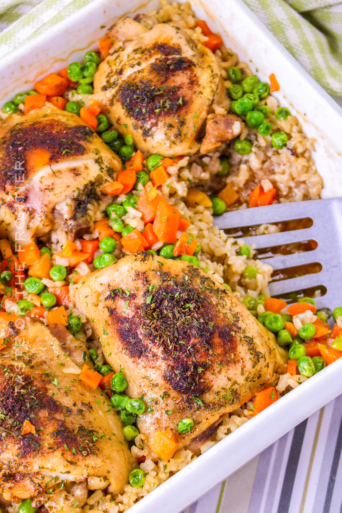 baked chicken and rice