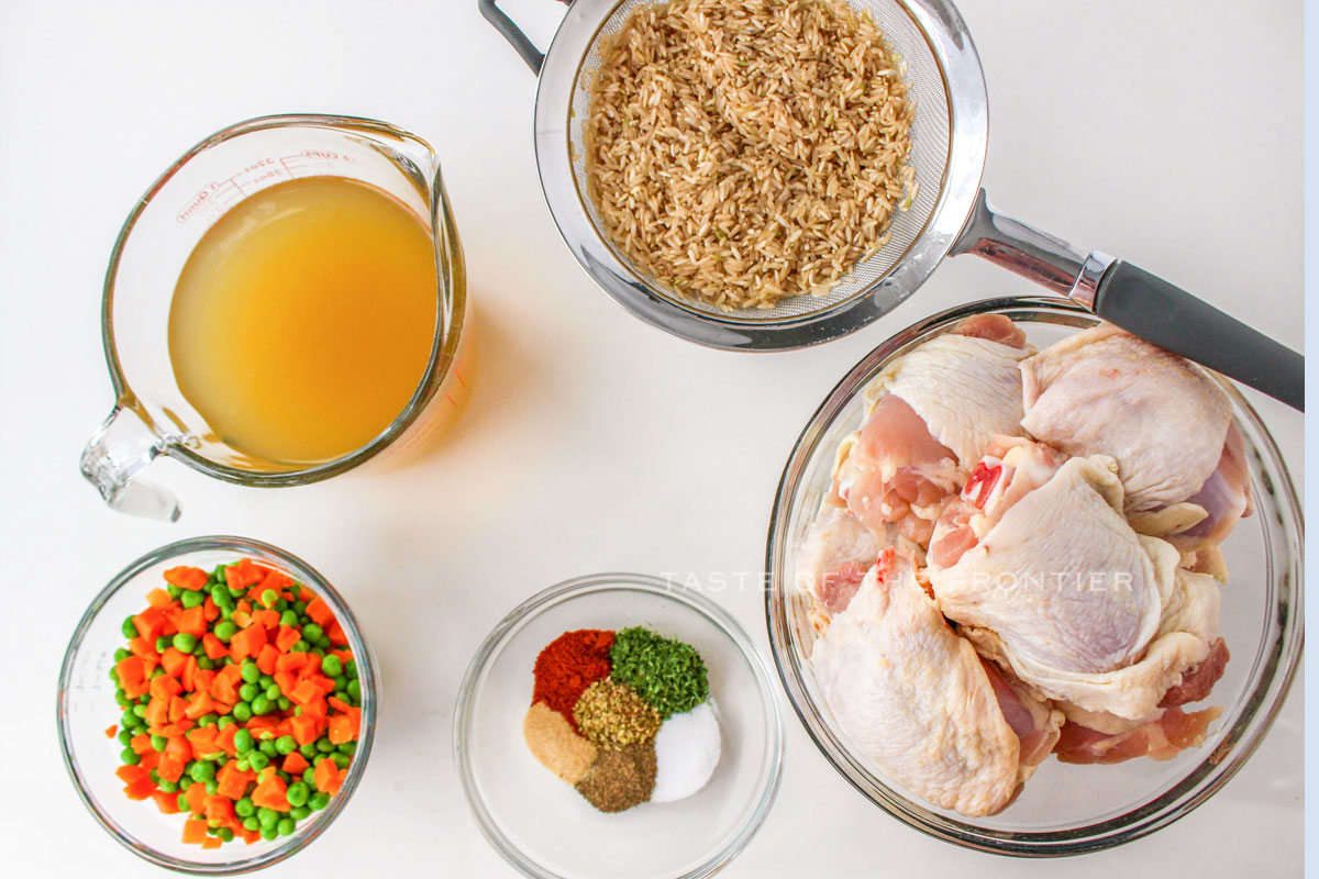 Chicken and Brown Rice Casserole ingredients