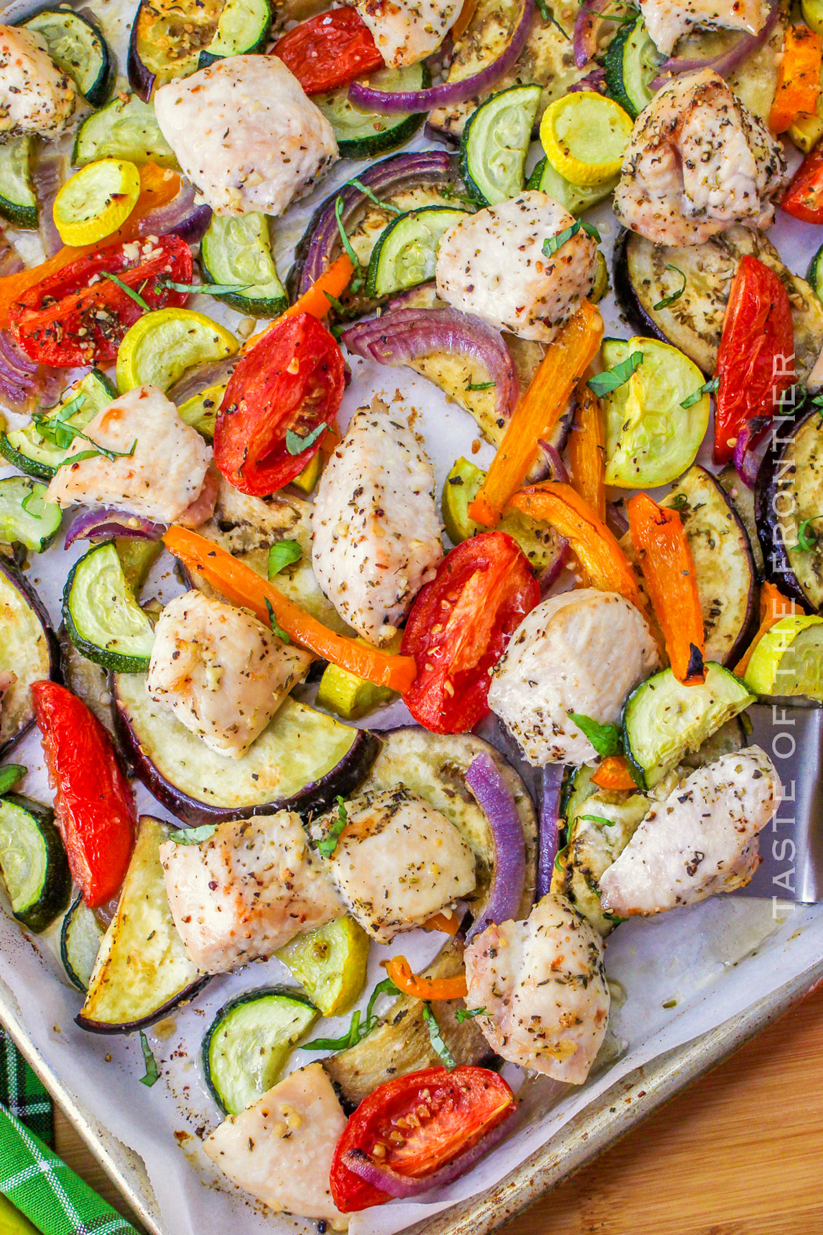 Sheet Pan Chicken Ratatouille