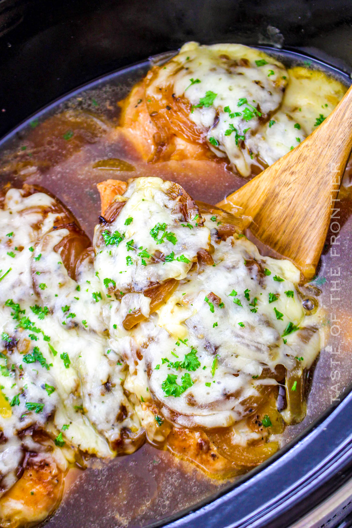 Crockpot French Onion Chicken