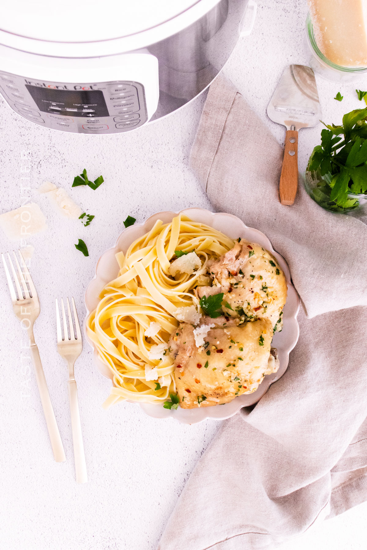 Pressure Cooker Parmesan Chicken