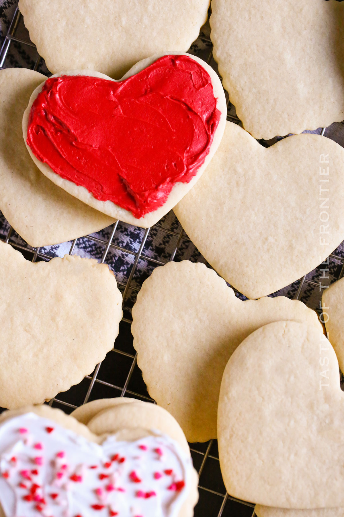 cut out heart cookies