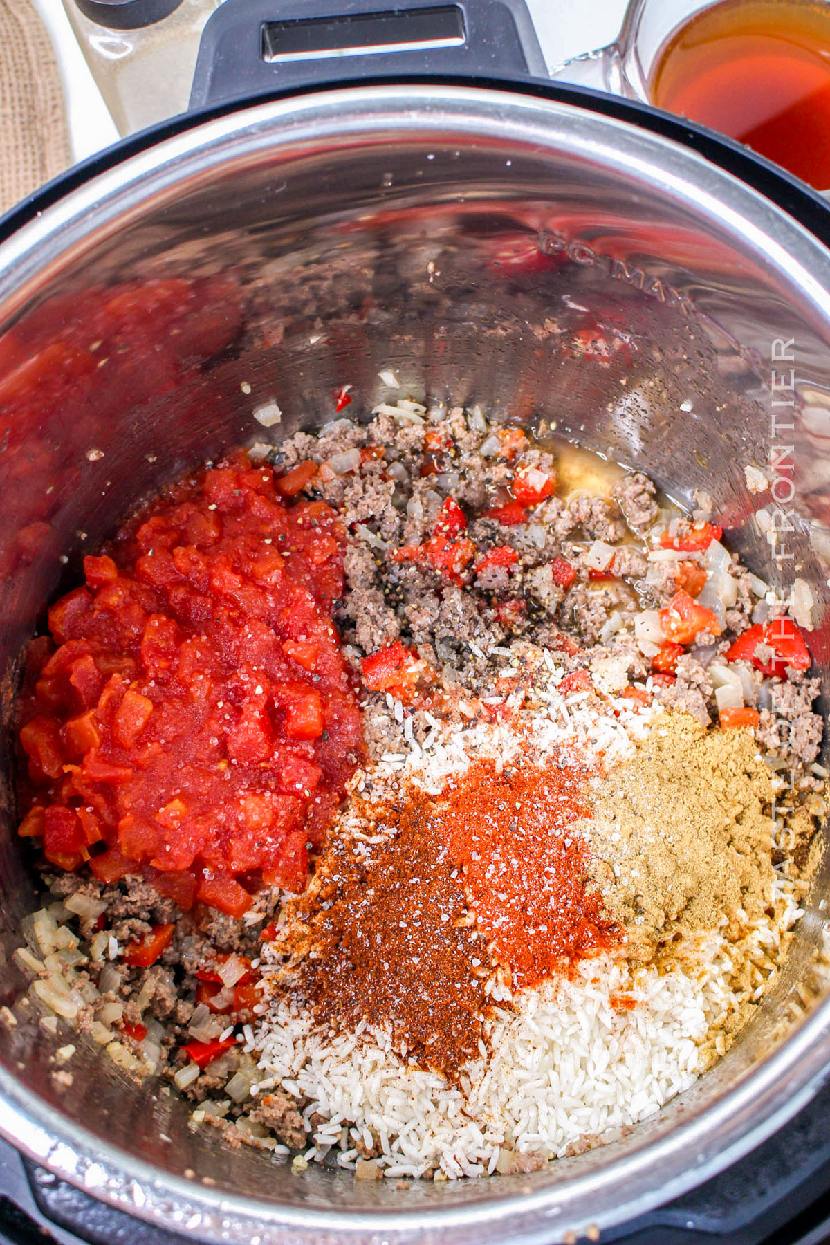 how to make Instant Pot Spanish Rice