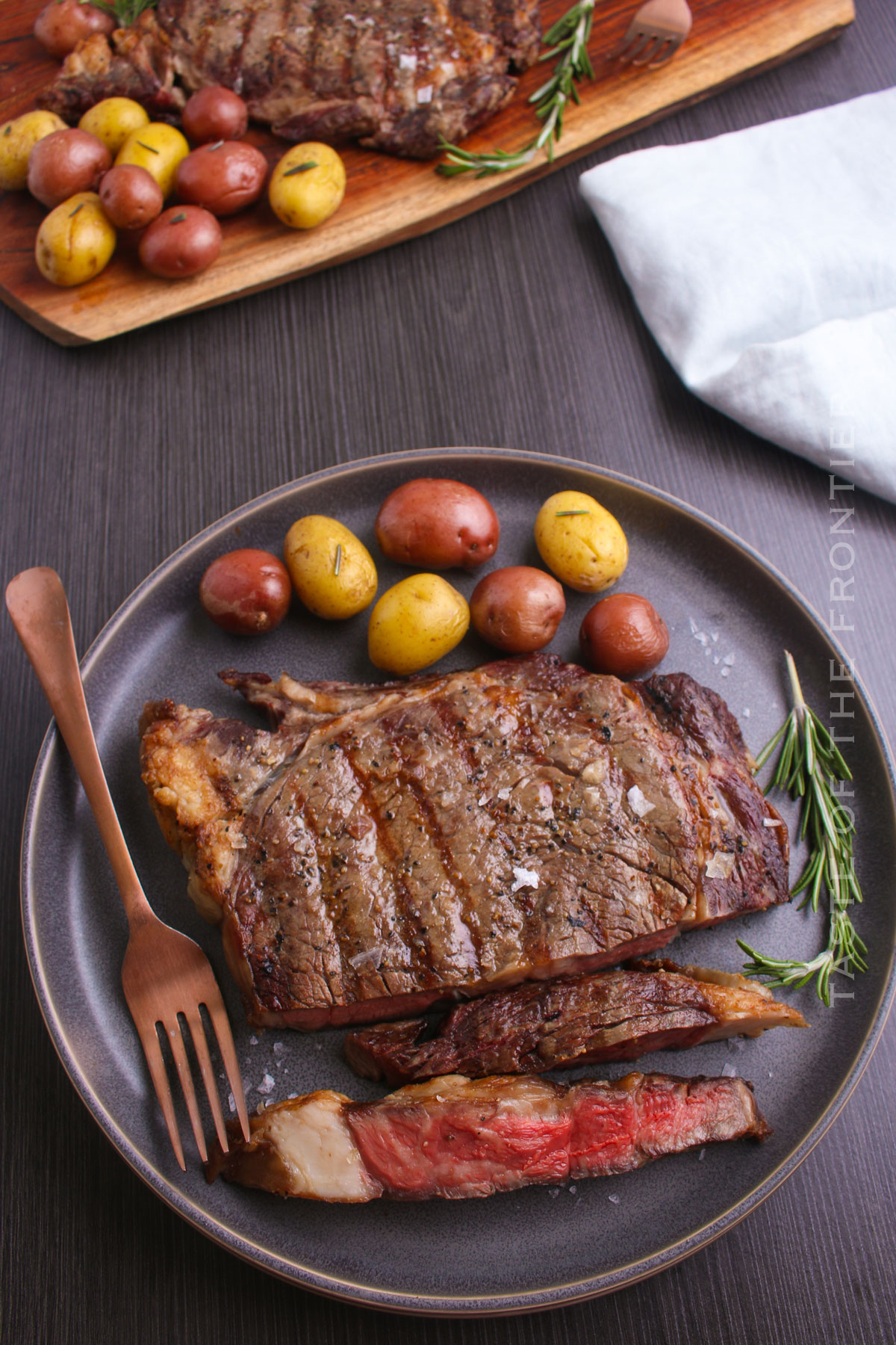 steak and potatoes