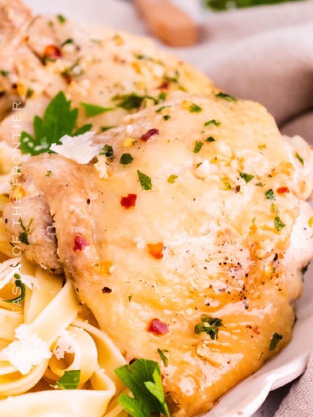 25 Minute Garlic Parmesan Chicken Thighs Recipe Taste of the Frontier