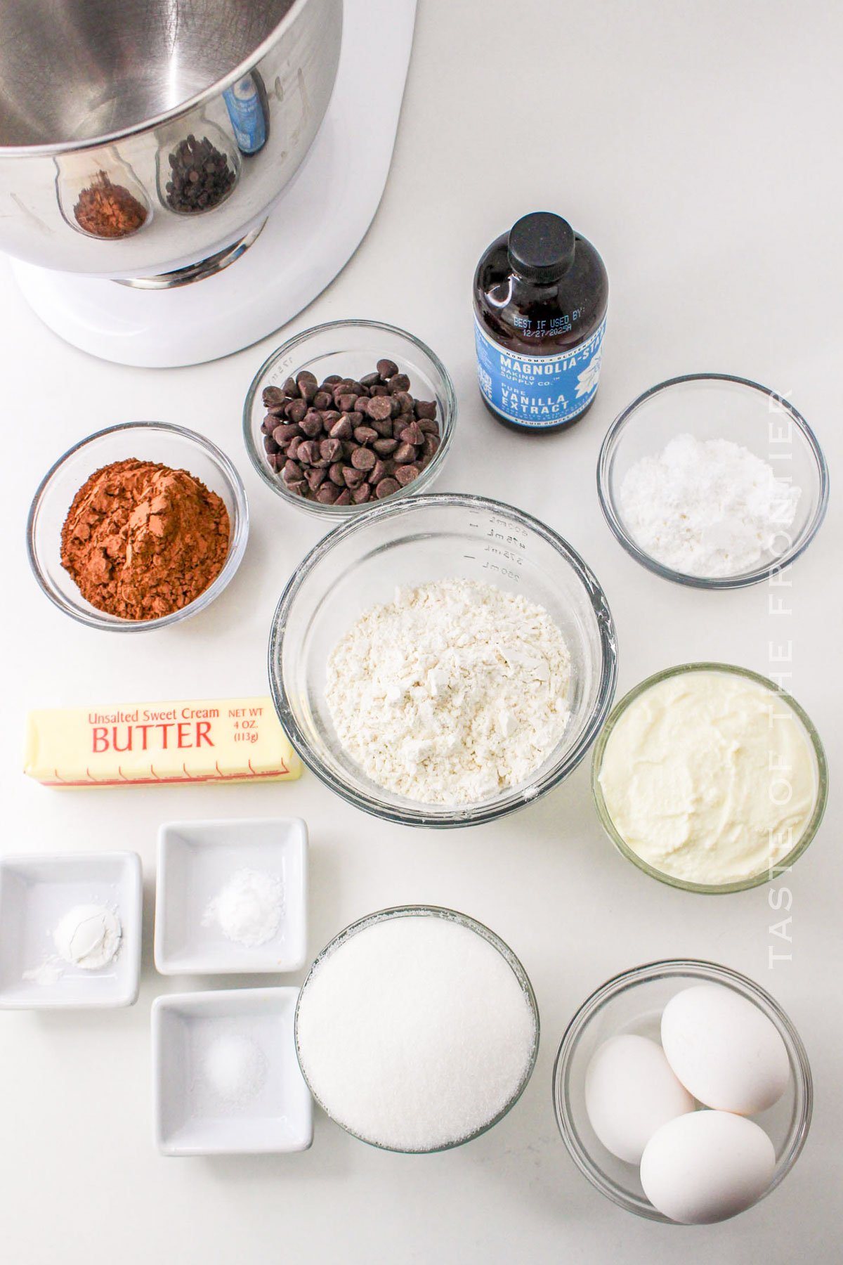 Chocolate Ricotta Cake ingredients