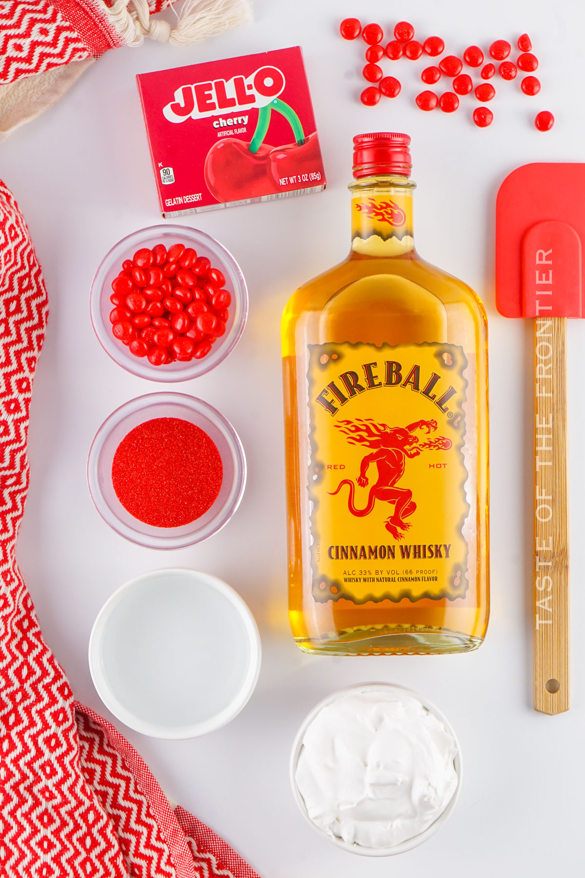 Fireball Jello Shot ingredients