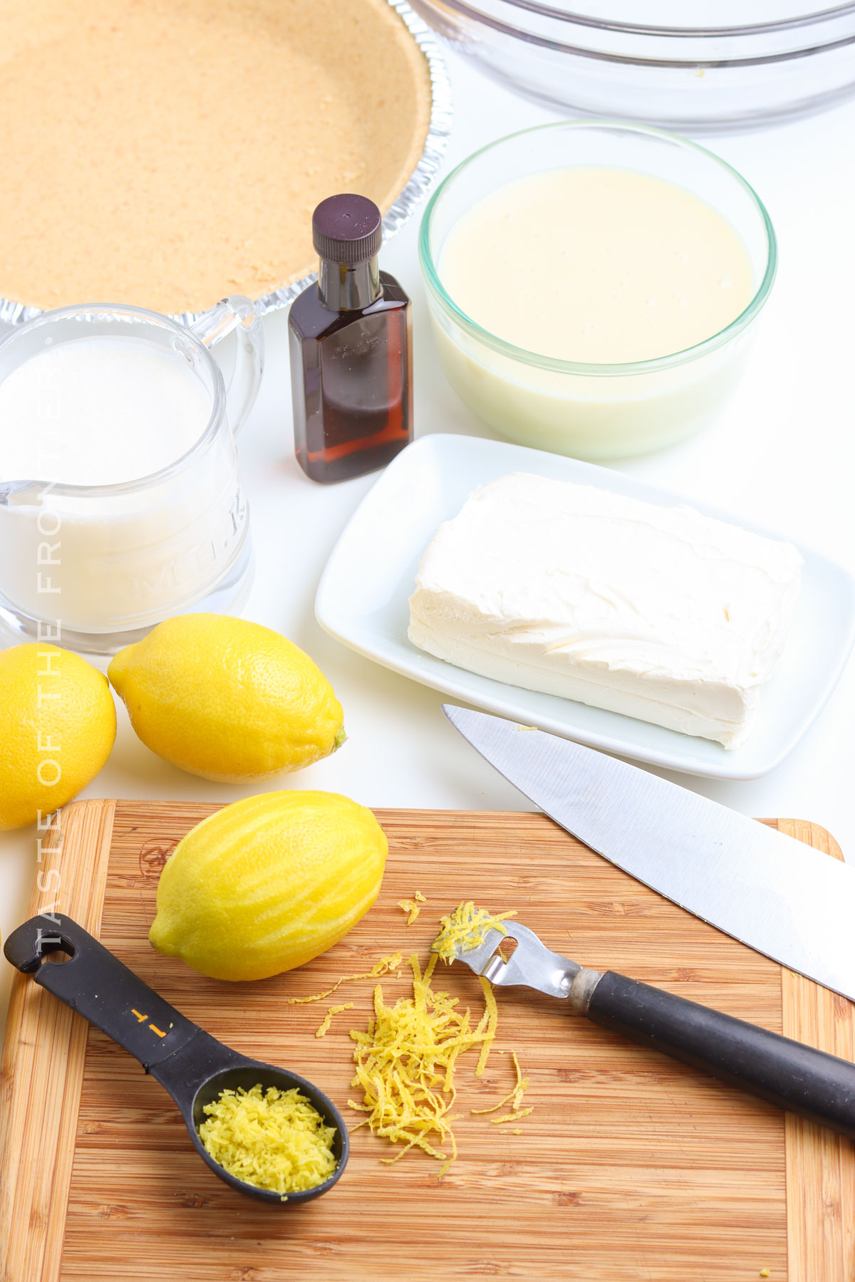 making lemon zest