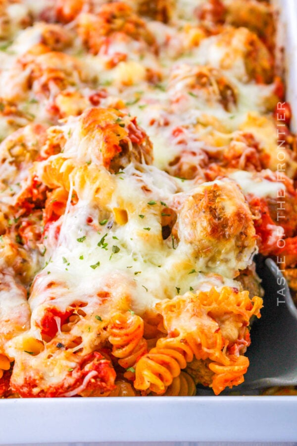 Dump and Bake Meatball Casserole