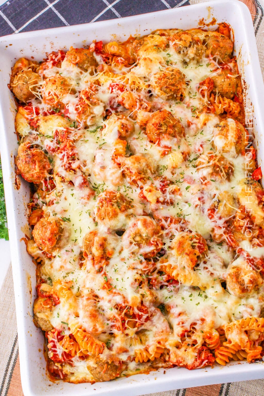 Dump and Bake Meatball Casserole Taste of the Frontier