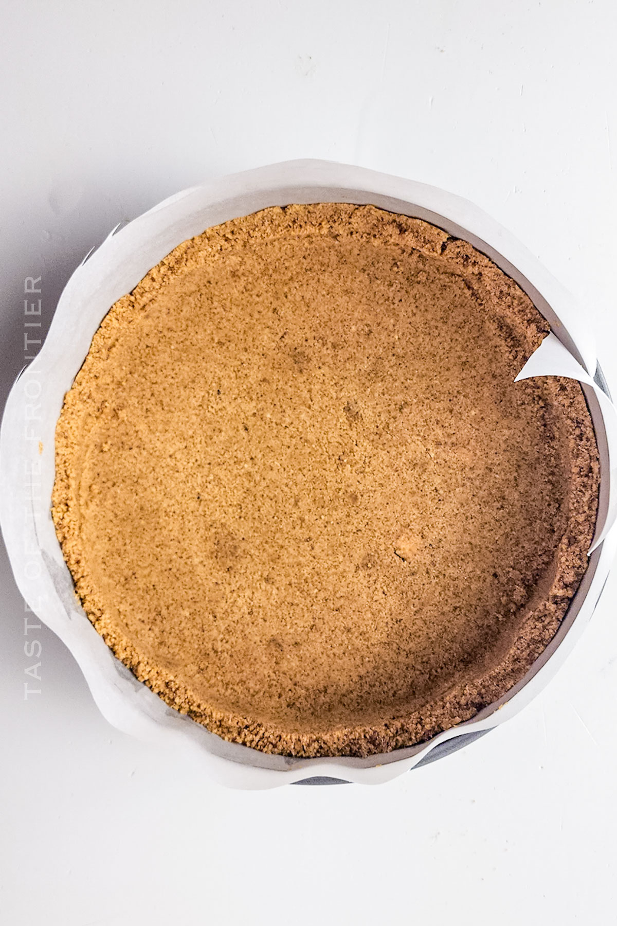 making the graham cracker crust