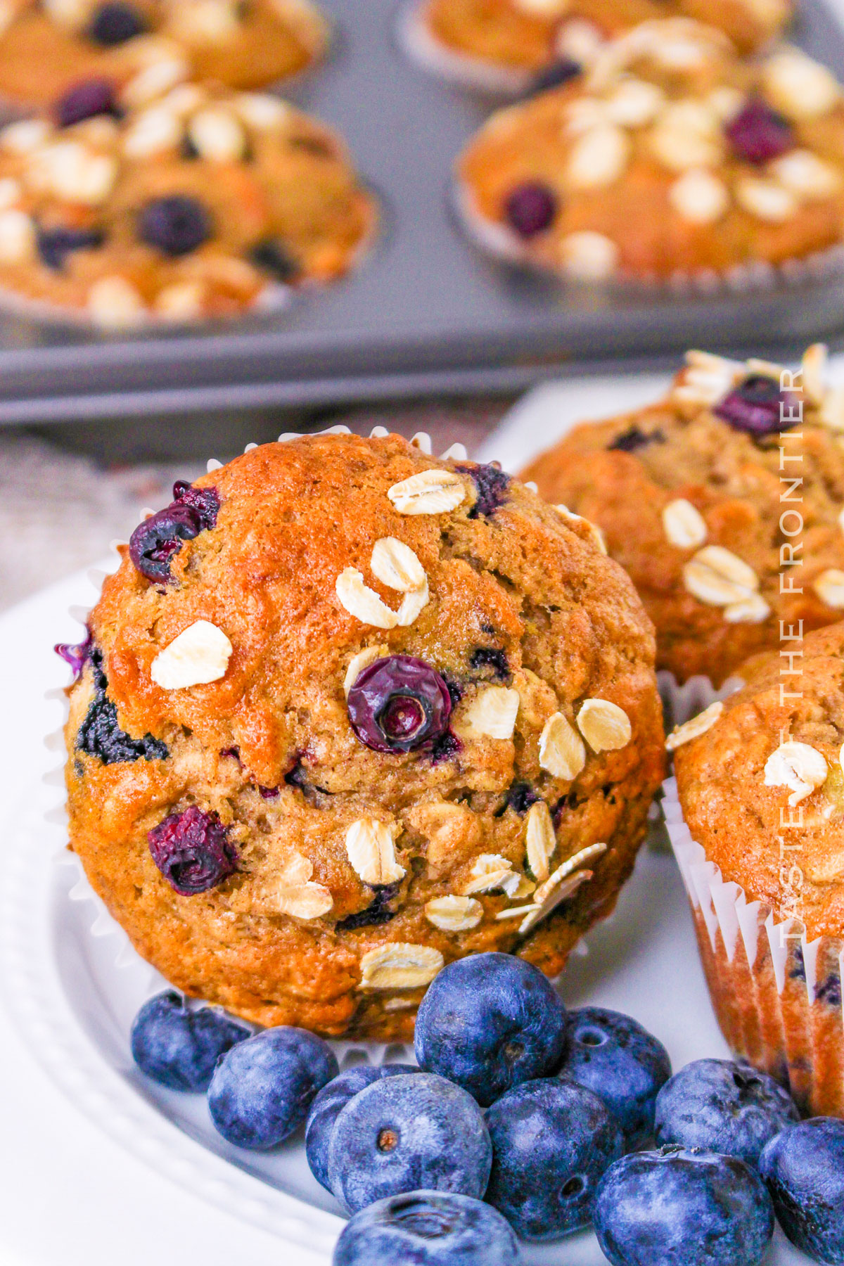 morning breakfast muffins with oats