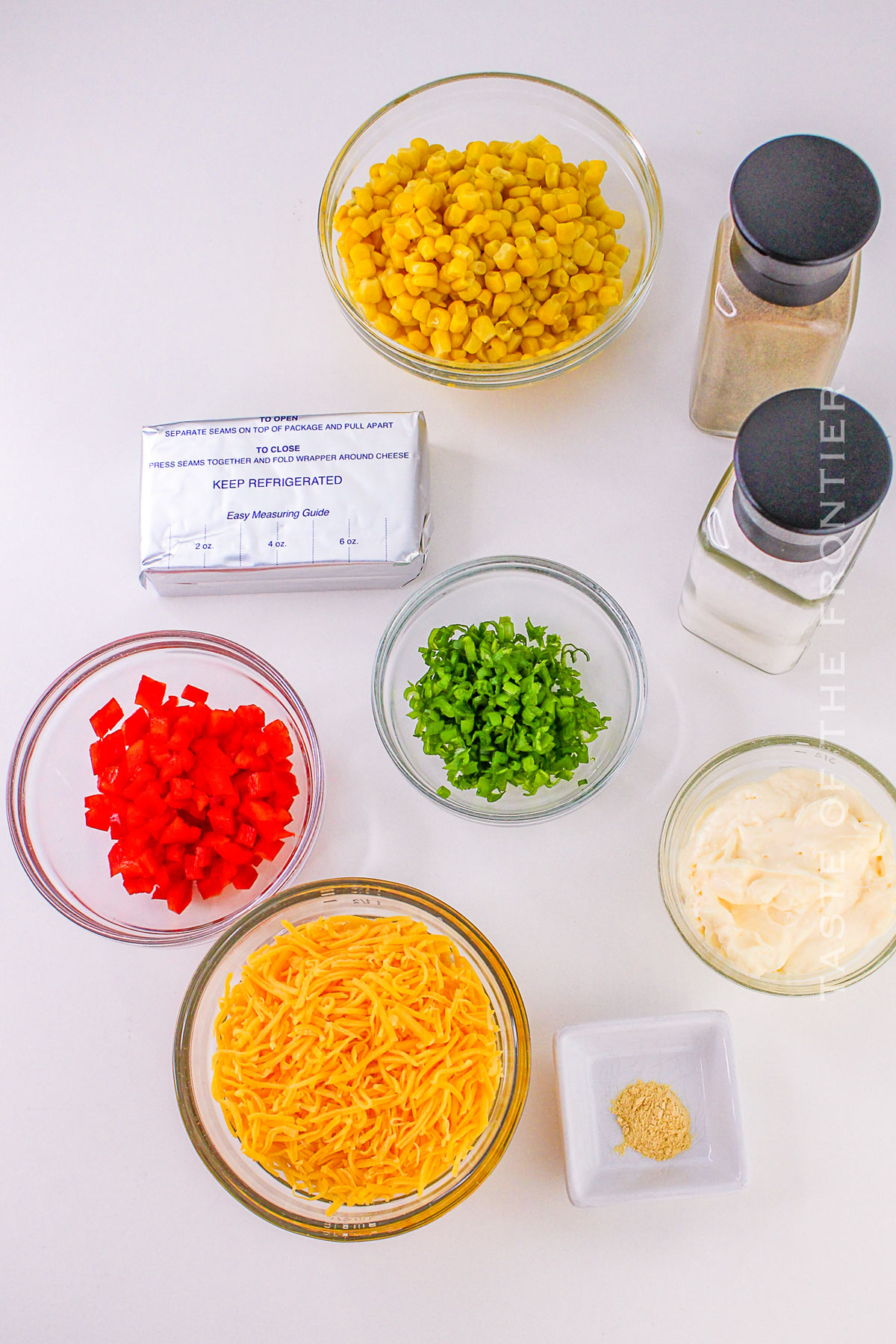 Cream Cheese Corn Dip ingredients