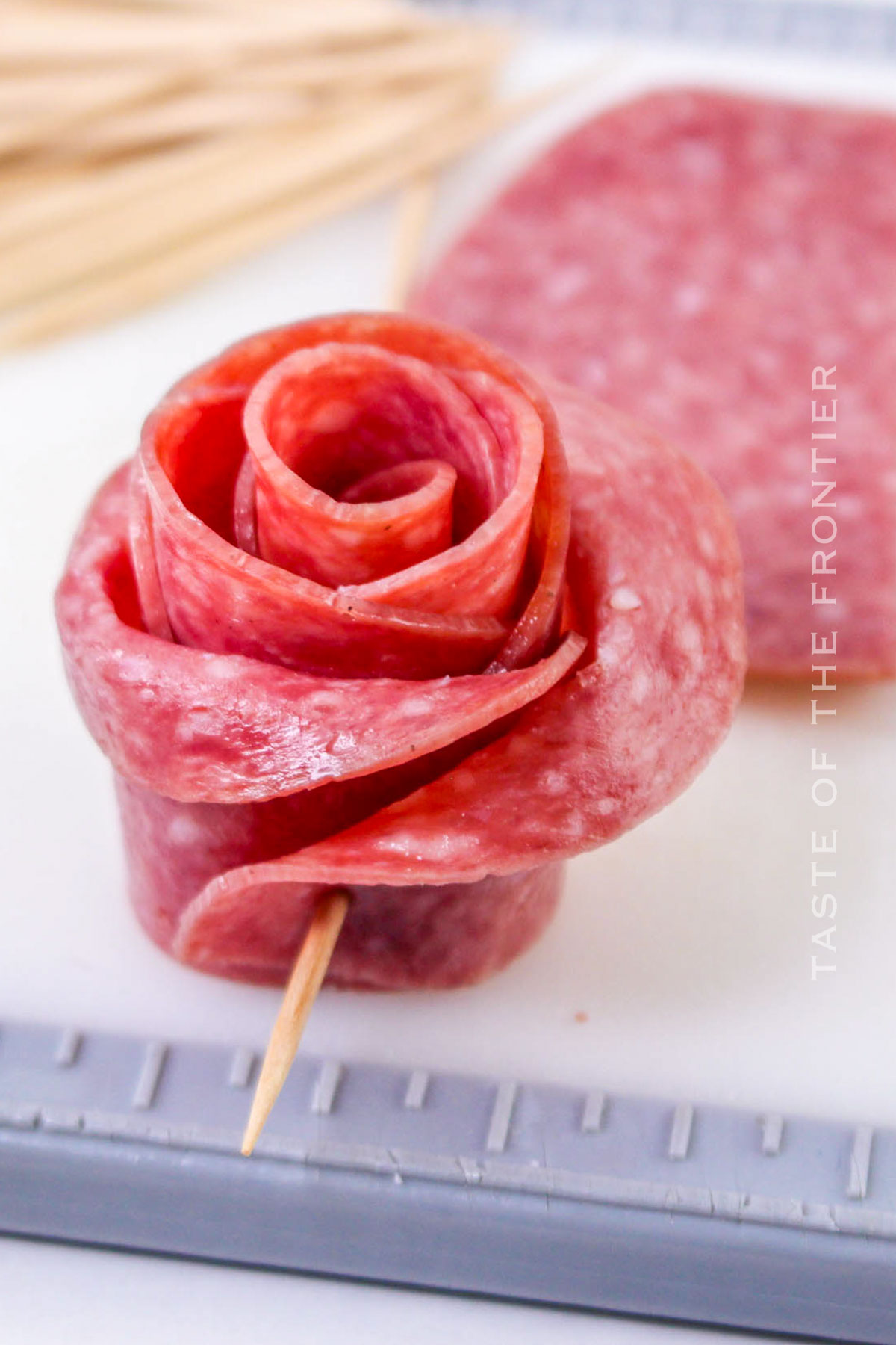 roses from lunch meat