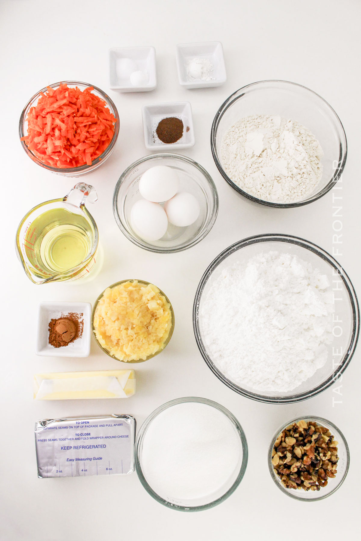 Carrot Cake w/ Pineapple ingredients