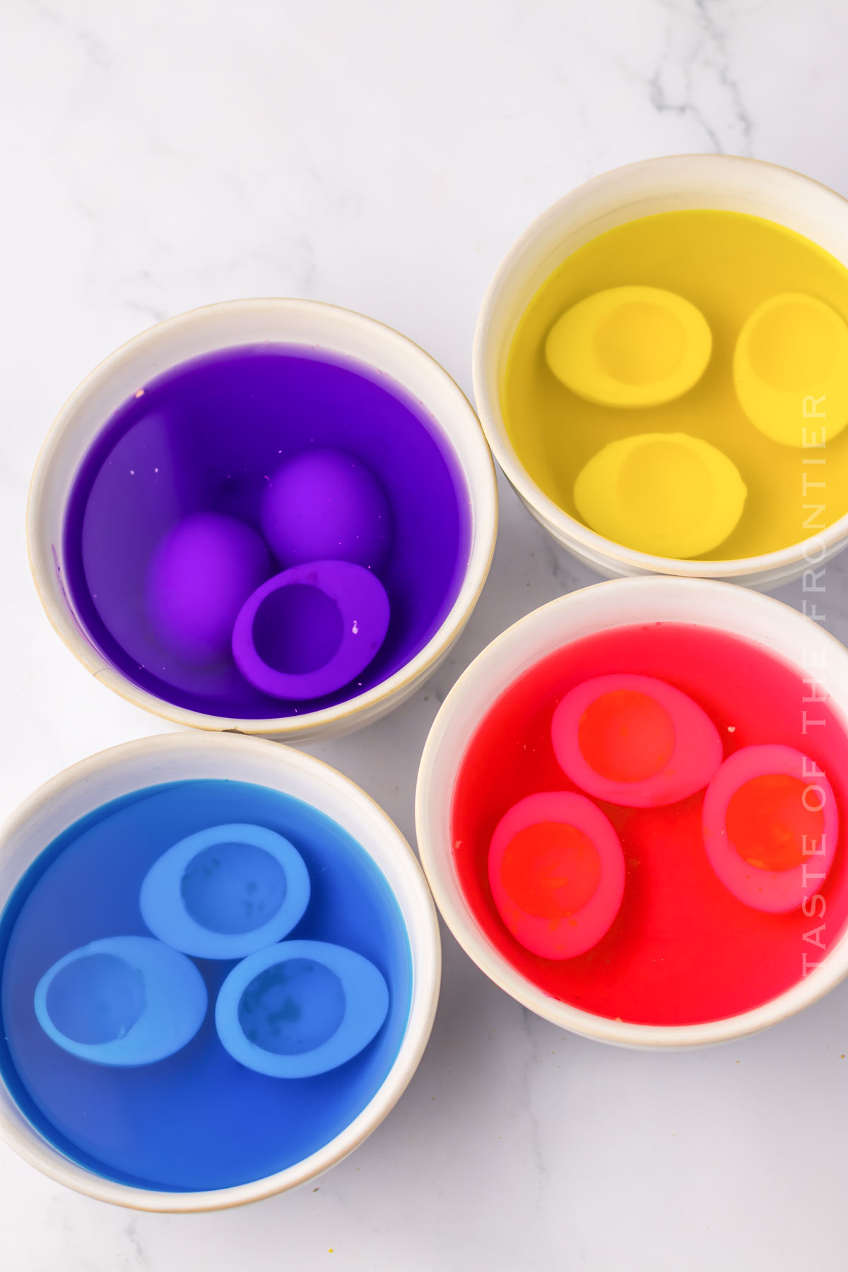 how to make Colored Deviled Eggs
