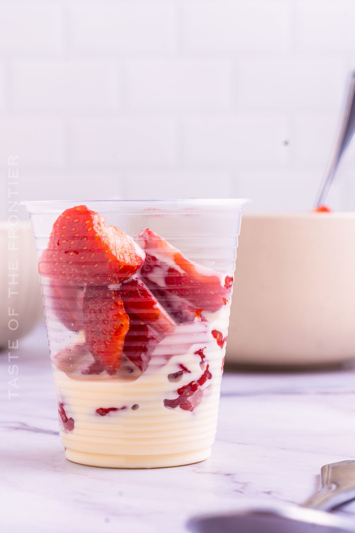 how to make Crema con Fresas