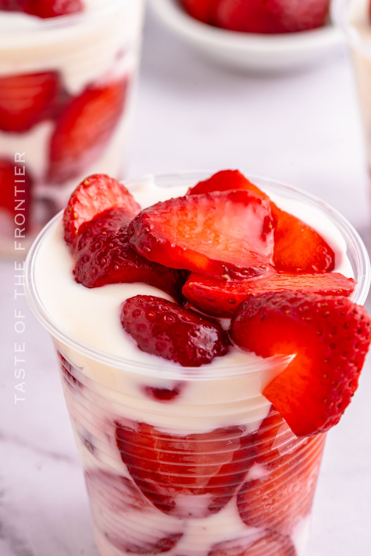 fresas con crema